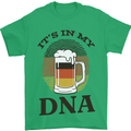 German Beer It's in My DNA Funny Germany Mens T-Shirt Cotton Gildan Irish Green
