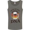 German Beer It's in My DNA Funny Germany Mens Vest Tank Top Charcoal
