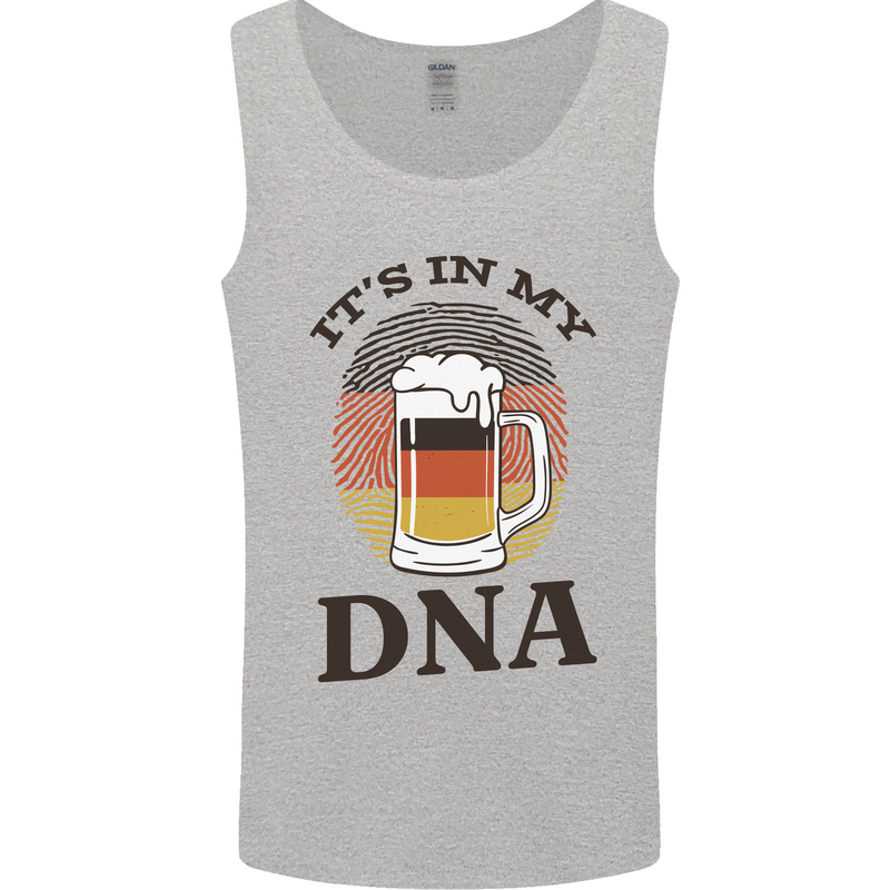 German Beer It's in My DNA Funny Germany Mens Vest Tank Top Sports Grey