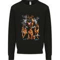 German Shepherd Montage For Dog Lovers Mens Sweatshirt Jumper Black