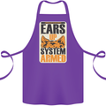 German Shepherd System Armed Cotton Apron 100% Organic Purple
