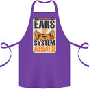 German Shepherd System Armed Cotton Apron 100% Organic Purple