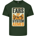 German Shepherd System Armed Mens Cotton T-Shirt Tee Top Forest Green