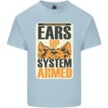 German Shepherd System Armed Mens Cotton T-Shirt Tee Top Light Blue