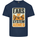 German Shepherd System Armed Mens Cotton T-Shirt Tee Top Navy Blue