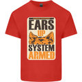 German Shepherd System Armed Mens Cotton T-Shirt Tee Top Red