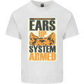 German Shepherd System Armed Mens Cotton T-Shirt Tee Top White