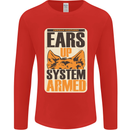 German Shepherd System Armed Mens Long Sleeve T-Shirt Red