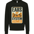 German Shepherd System Armed Mens Sweatshirt Jumper Black