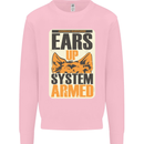 German Shepherd System Armed Mens Sweatshirt Jumper Light Pink