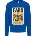 German Shepherd System Armed Mens Sweatshirt Jumper Royal Blue