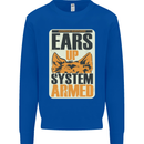 German Shepherd System Armed Mens Sweatshirt Jumper Royal Blue