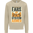 German Shepherd System Armed Mens Sweatshirt Jumper Sand