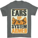 German Shepherd System Armed Mens T-Shirt Cotton Gildan Charcoal