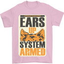 German Shepherd System Armed Mens T-Shirt Cotton Gildan Light Pink