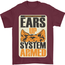 German Shepherd System Armed Mens T-Shirt Cotton Gildan Maroon