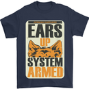 German Shepherd System Armed Mens T-Shirt Cotton Gildan Navy Blue