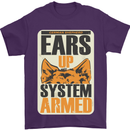 German Shepherd System Armed Mens T-Shirt Cotton Gildan Purple
