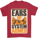 German Shepherd System Armed Mens T-Shirt Cotton Gildan Red