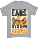 German Shepherd System Armed Mens T-Shirt Cotton Gildan Sports Grey