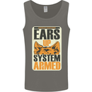 German Shepherd System Armed Mens Vest Tank Top Charcoal
