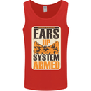 German Shepherd System Armed Mens Vest Tank Top Red