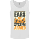 German Shepherd System Armed Mens Vest Tank Top White