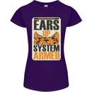 German Shepherd System Armed Womens Petite Cut T-Shirt Purple