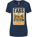 German Shepherd System Armed Womens Wider Cut T-Shirt Navy Blue