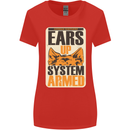 German Shepherd System Armed Womens Wider Cut T-Shirt Red