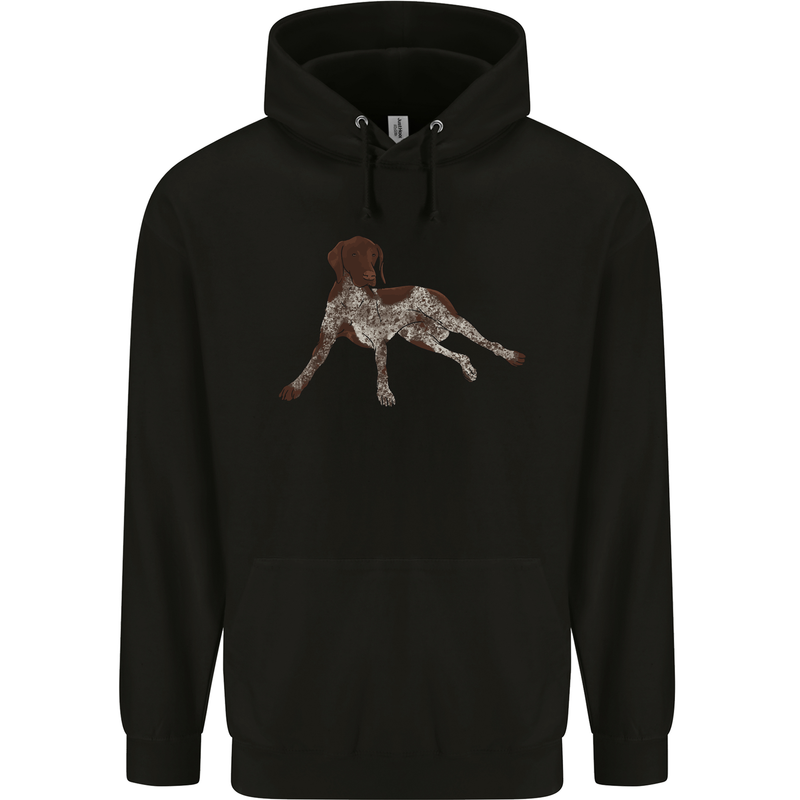 German Shorthaired Pointer Dog Childrens Kids Hoodie Black