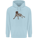 German Shorthaired Pointer Dog Childrens Kids Hoodie Light Blue