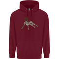 German Shorthaired Pointer Dog Childrens Kids Hoodie Maroon