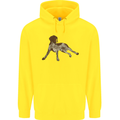 German Shorthaired Pointer Dog Childrens Kids Hoodie Yellow