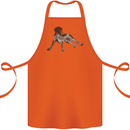 German Shorthaired Pointer Dog Cotton Apron 100% Organic Orange