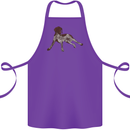 German Shorthaired Pointer Dog Cotton Apron 100% Organic Purple