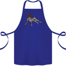 German Shorthaired Pointer Dog Cotton Apron 100% Organic Royal Blue