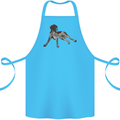 German Shorthaired Pointer Dog Cotton Apron 100% Organic Turquoise