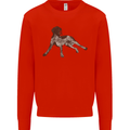 German Shorthaired Pointer Dog Kids Sweatshirt Jumper Bright Red