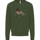 German Shorthaired Pointer Dog Kids Sweatshirt Jumper Forest Green