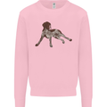 German Shorthaired Pointer Dog Kids Sweatshirt Jumper Light Pink