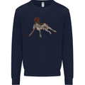 German Shorthaired Pointer Dog Kids Sweatshirt Jumper Navy Blue