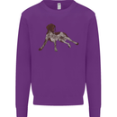 German Shorthaired Pointer Dog Kids Sweatshirt Jumper Purple