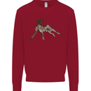 German Shorthaired Pointer Dog Kids Sweatshirt Jumper Red