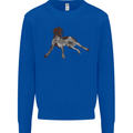 German Shorthaired Pointer Dog Kids Sweatshirt Jumper Royal Blue