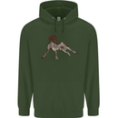 German Shorthaired Pointer Dog Mens 80% Cotton Hoodie Forest Green