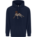 German Shorthaired Pointer Dog Mens 80% Cotton Hoodie Navy Blue
