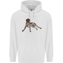 German Shorthaired Pointer Dog Mens 80% Cotton Hoodie White