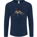 German Shorthaired Pointer Dog Mens Long Sleeve T-Shirt Navy Blue