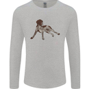 German Shorthaired Pointer Dog Mens Long Sleeve T-Shirt Sports Grey